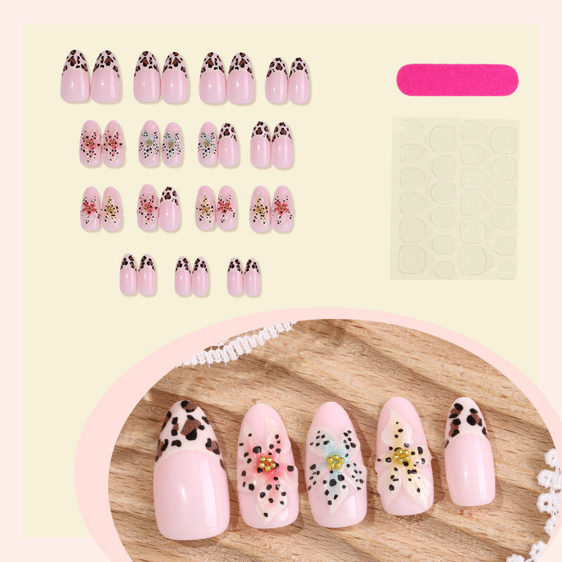 Artificial Nail Set with Floral and Animal Motifs Stornfield