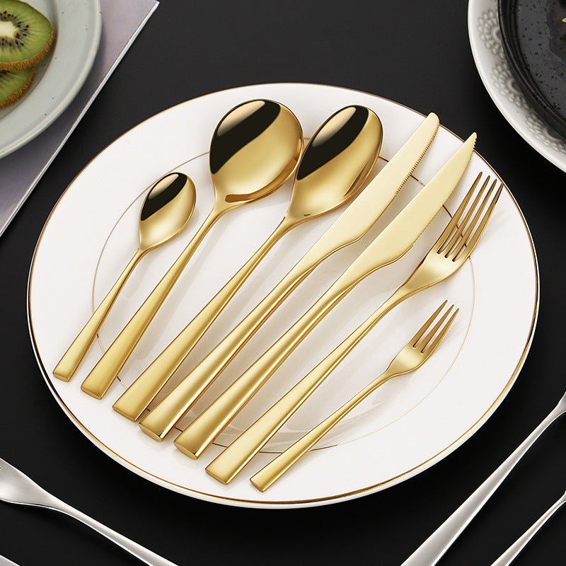 Elegant dessert knife with curved handle Stornfield