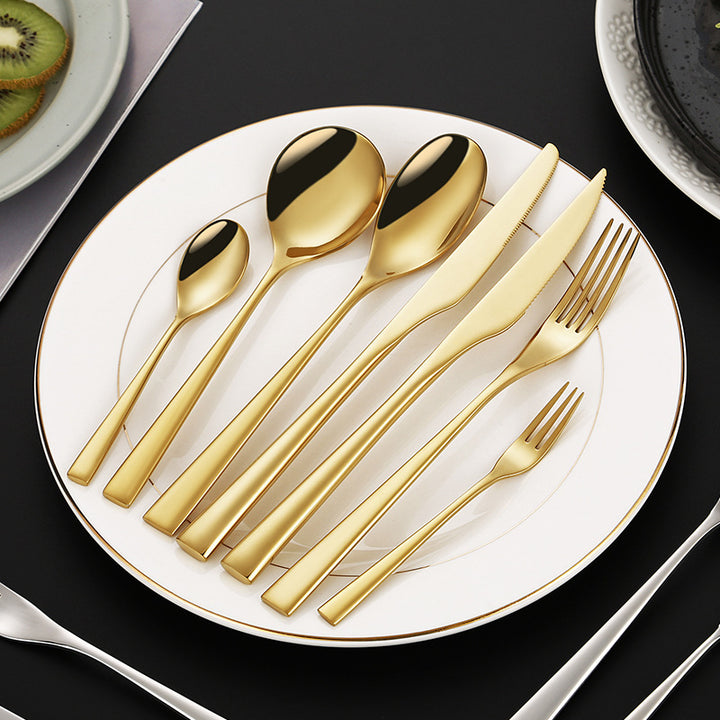 Elegant dessert knife with curved handle Stornfield