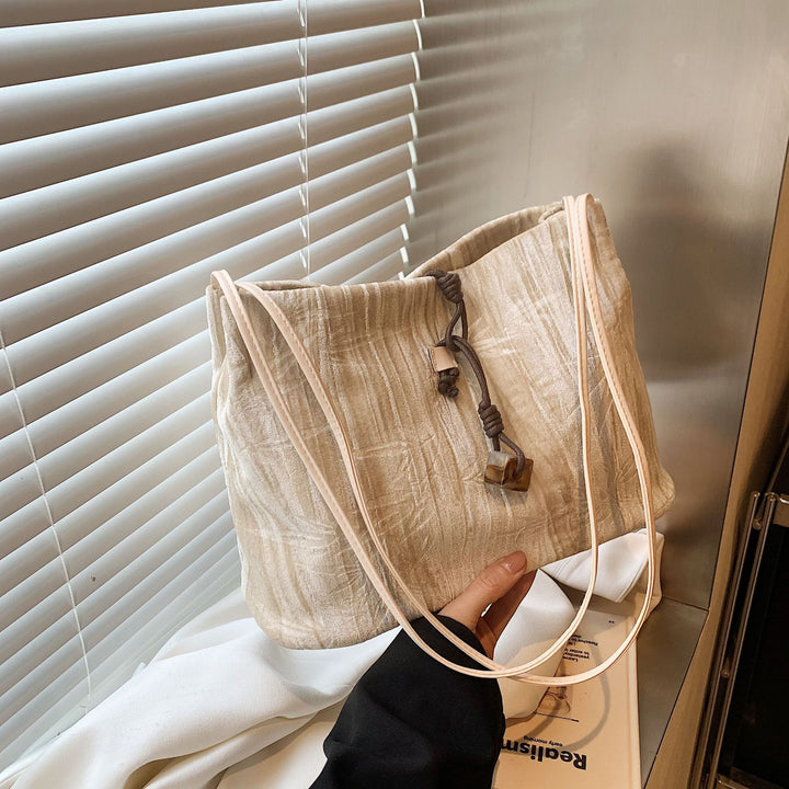 Chic Textured Handheld Tote Bag Stornfield