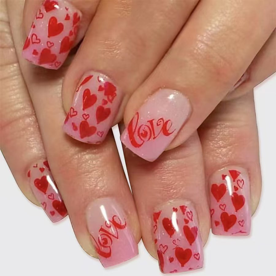 Love-Themed Press-On Nails Stornfield