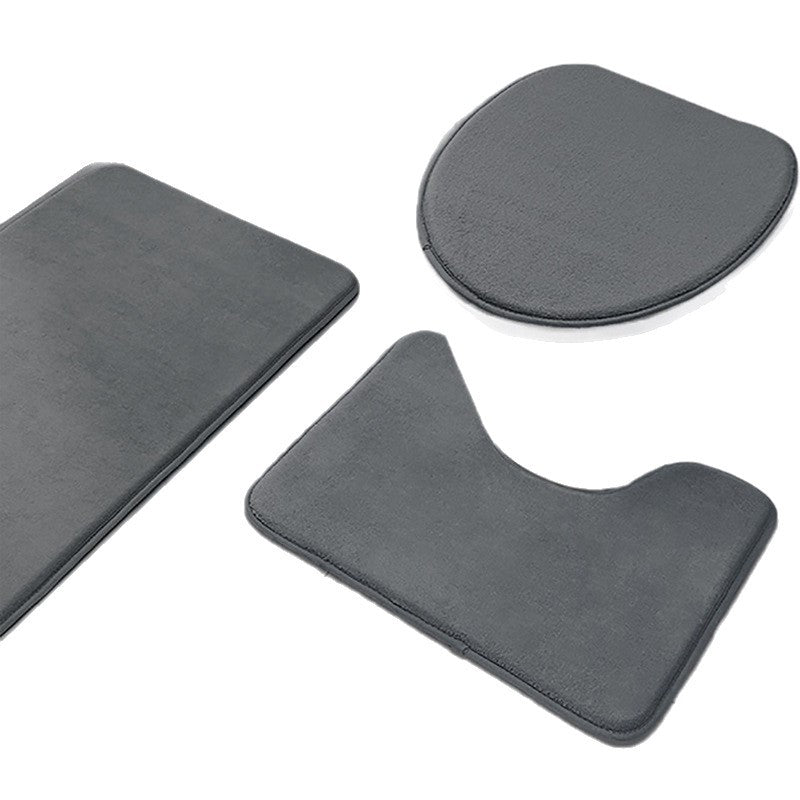 Soft Plush Bathroom Mat Set
