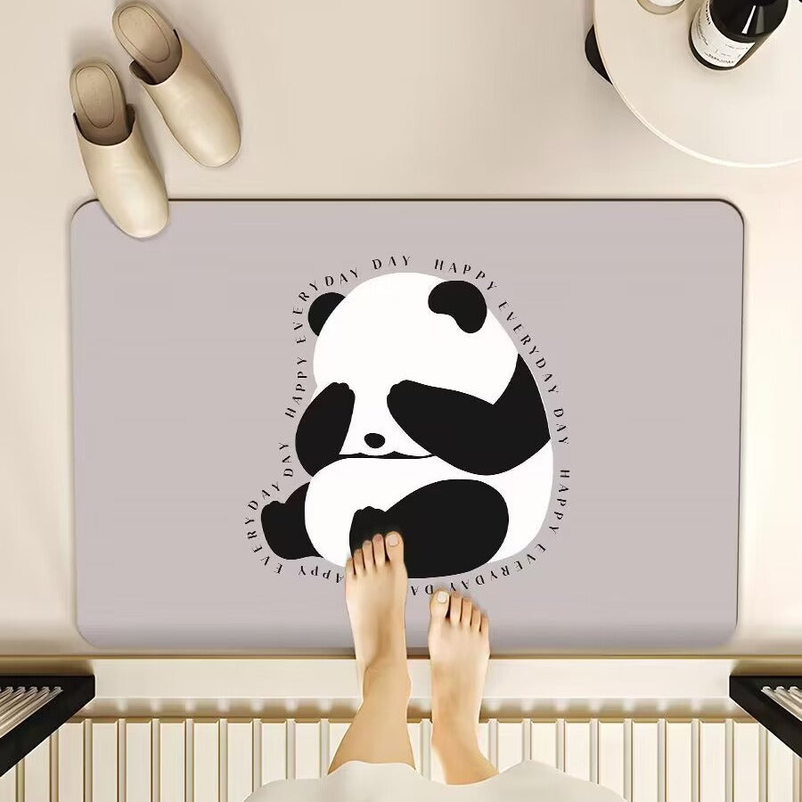 Cartoon-Themed Bath Mat