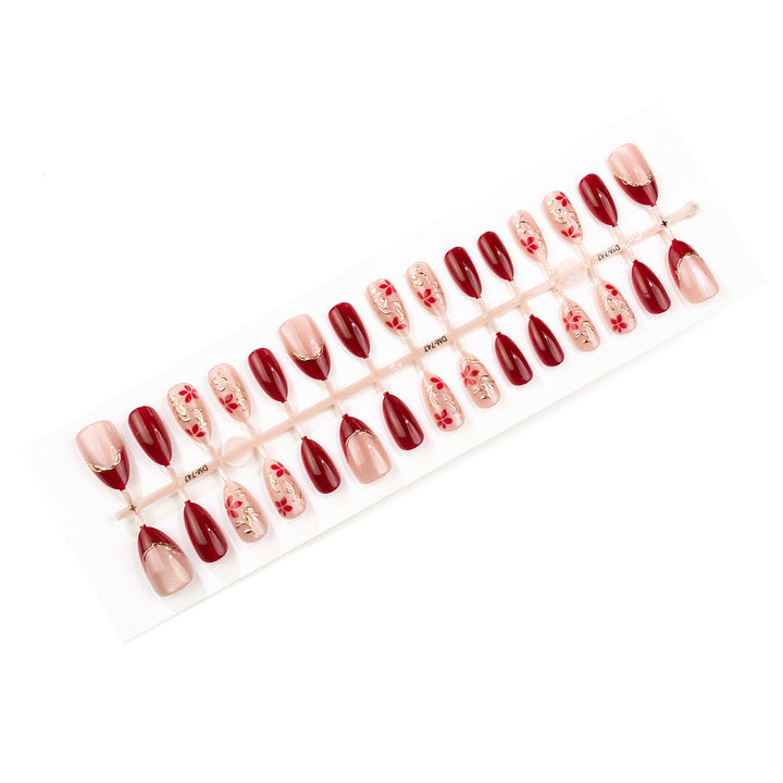 Artistic Floral Press-On Nail Art Set Stornfield 1790636459