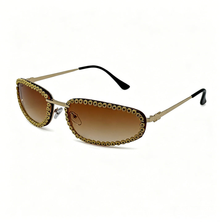 Ladies fashionable sunglasses with sparkling stone embellishment Stornfield