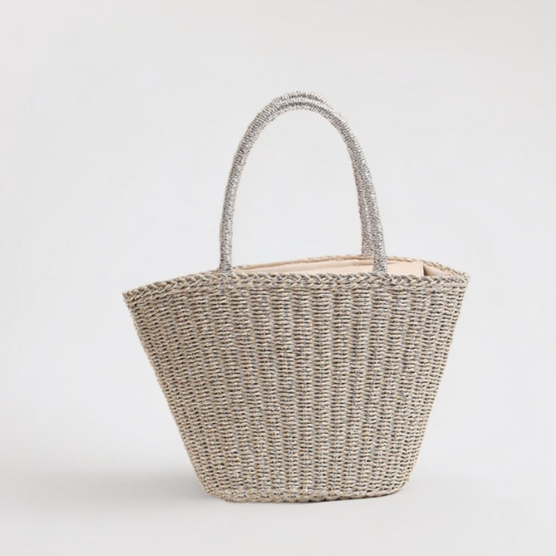 Handcrafted basket bag with sturdy handles Stornfield