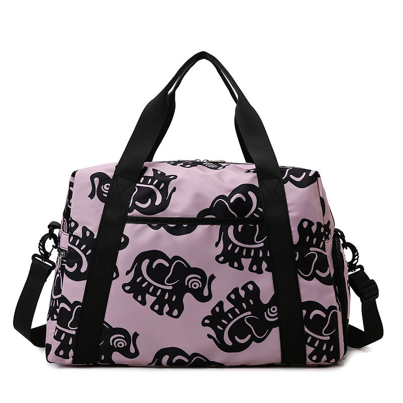 Sporty travel bag with playful elephant pattern Stornfield