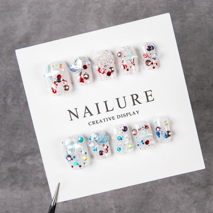 Artistic Decorative Press-On Nails