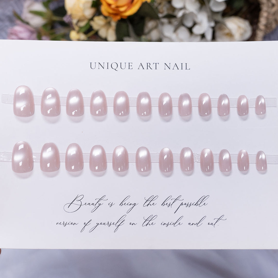 Natural Glossy Nail Set