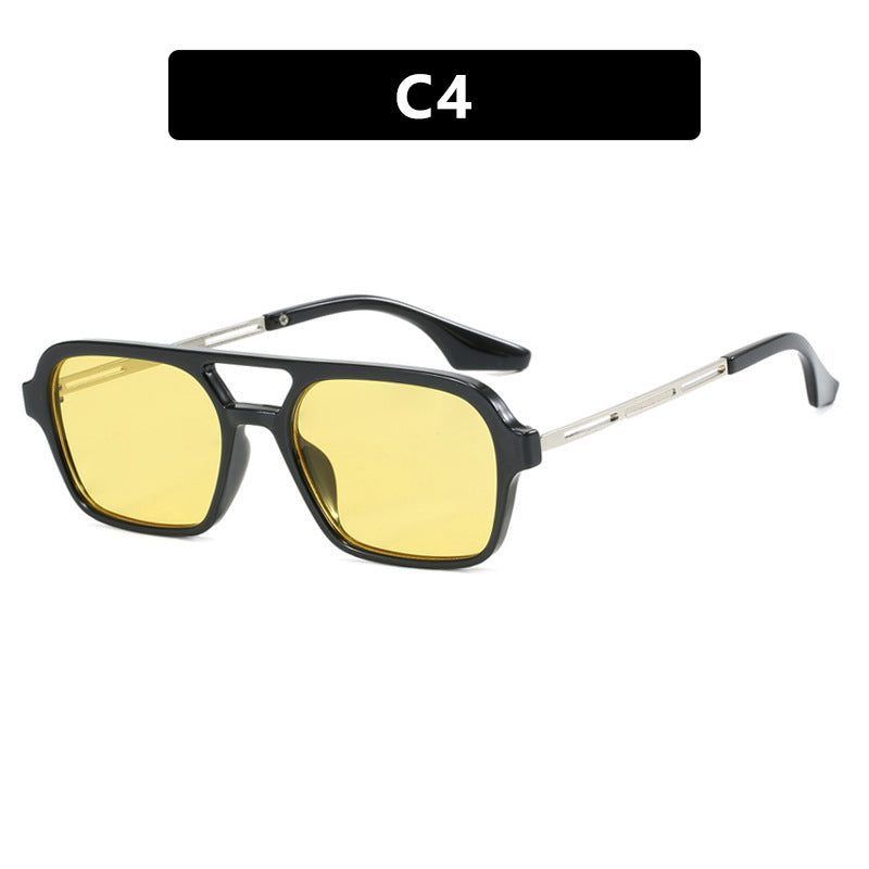 Women's striking square sunglasses with transparent frame Stornfield