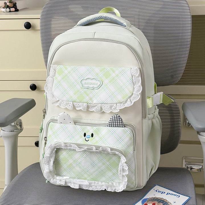 Stylish Multi-Pocket Backpack with Cute Decorative Accents Stornfield
