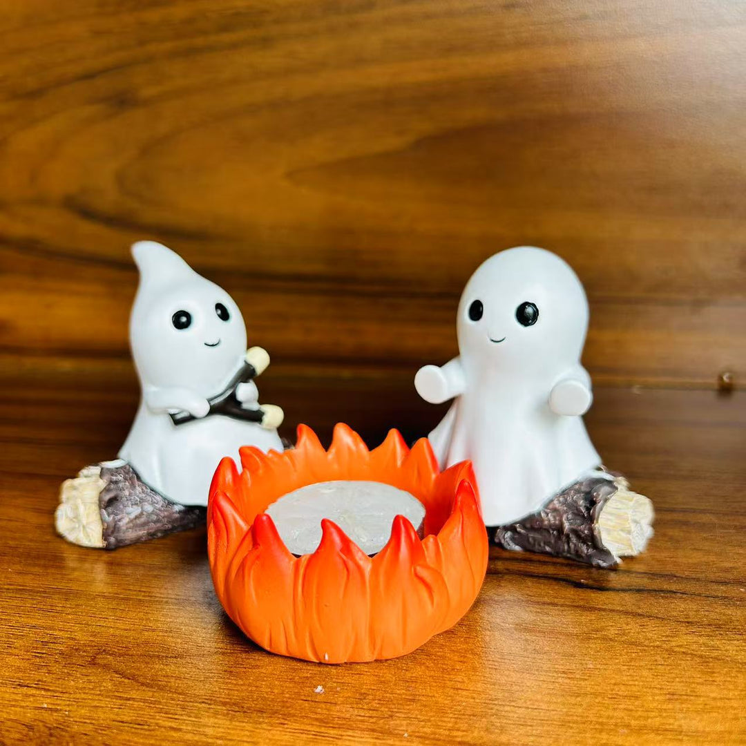 Creative Ghost Campfire Figurine Set Stornfield
