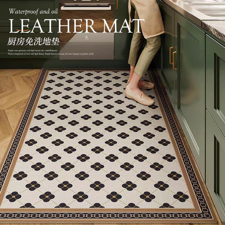Elegant Waterproof Kitchen Mat