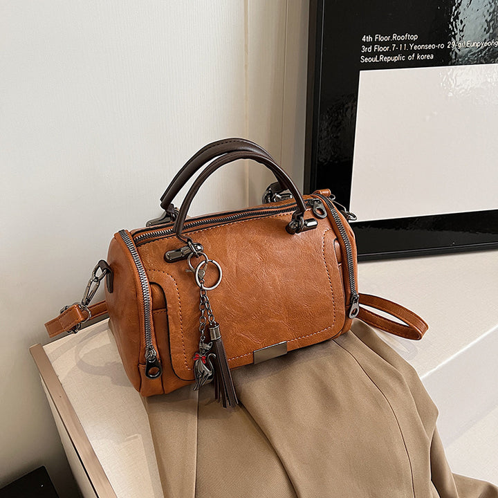 Leather Handheld Satchel