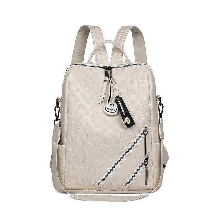 Checkered Pattern Stylish Backpack Stornfield
