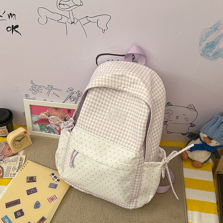 Chic Plaid Backpack Stornfield