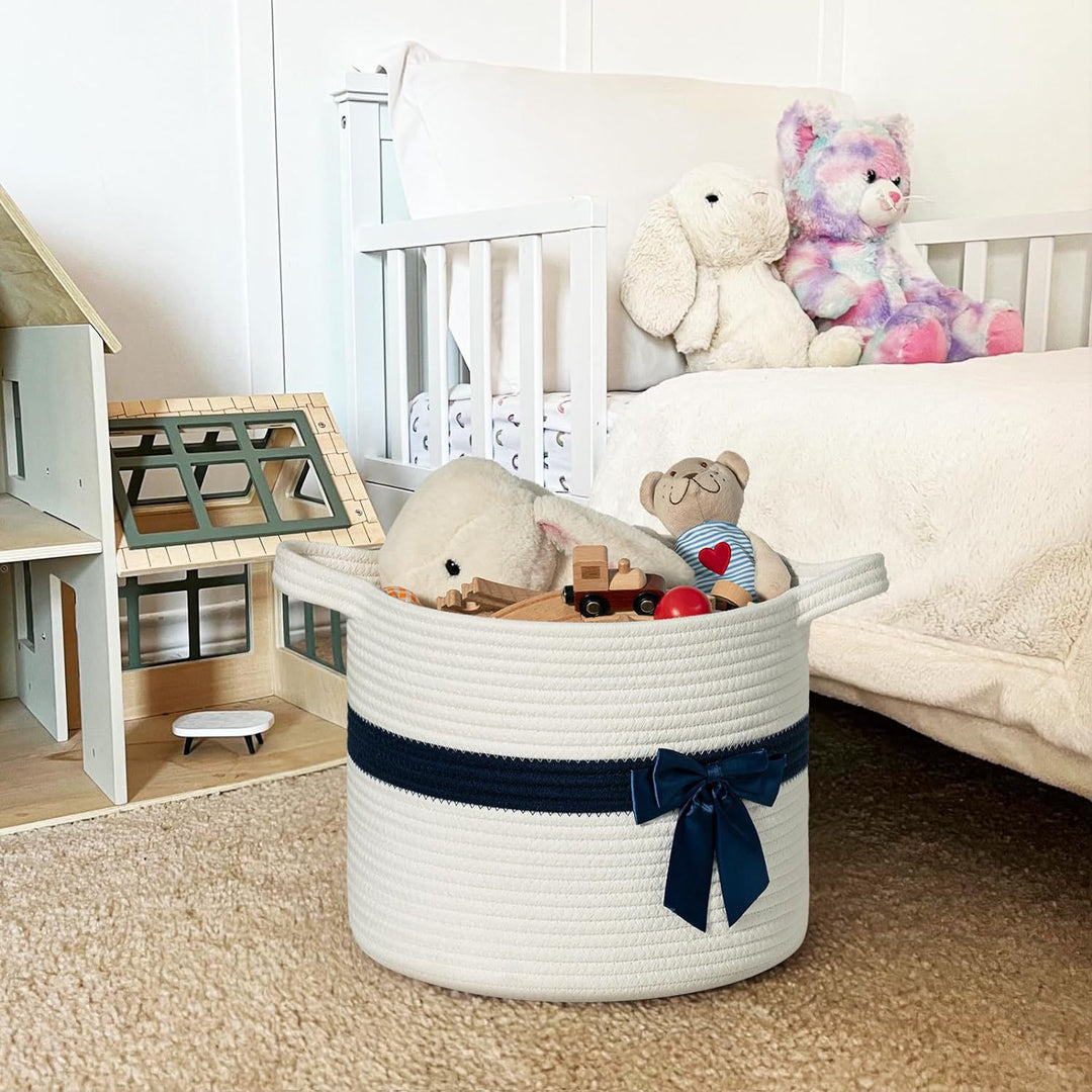Women Decorative Storage Basket with Bow Accent Stornfield