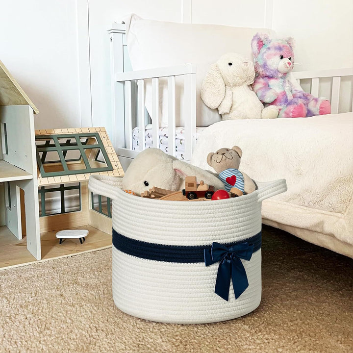 Women Decorative Storage Basket with Bow Accent Stornfield
