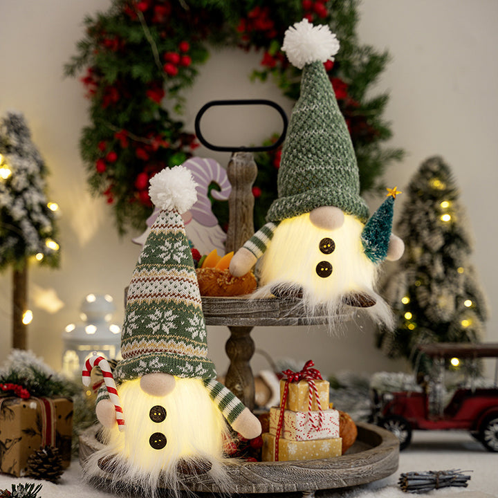 Decorative Christmas gnome with luminous details Stornfield