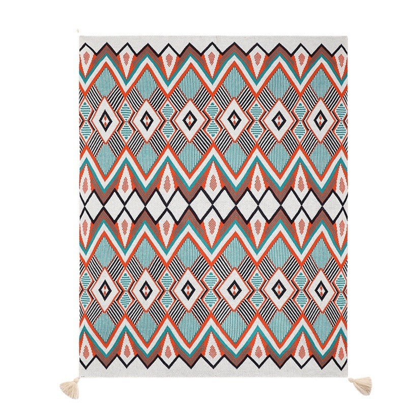 Geometric Patterned Throw Blanket