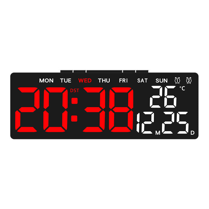 Digital weather alarm clock with large LED display and temperature display Stornfield