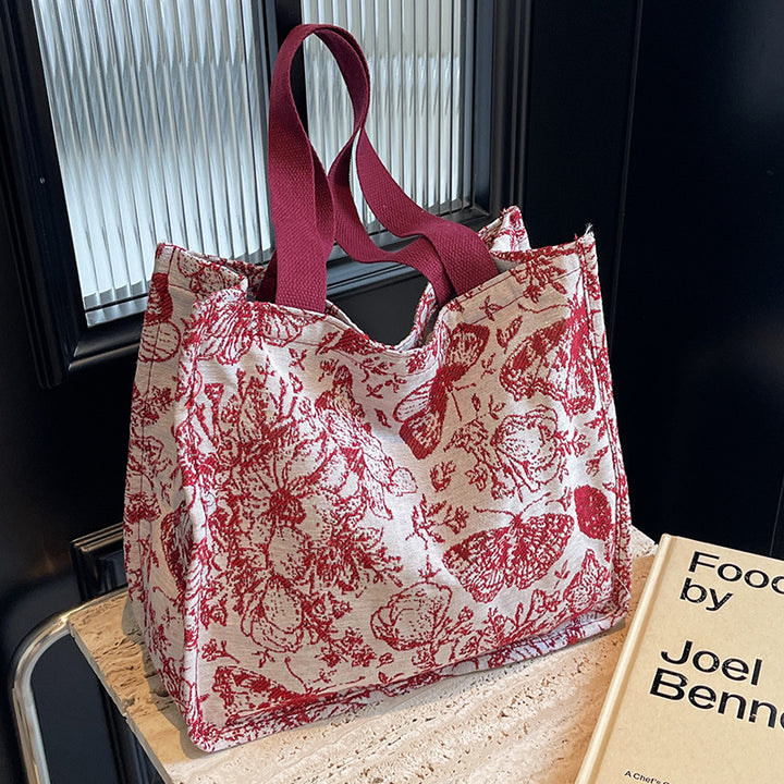 Floral Decorative Tote Bag