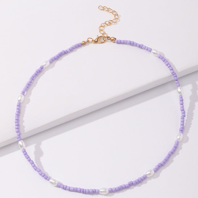 Pearl and Beaded Choker Necklace Stornfield