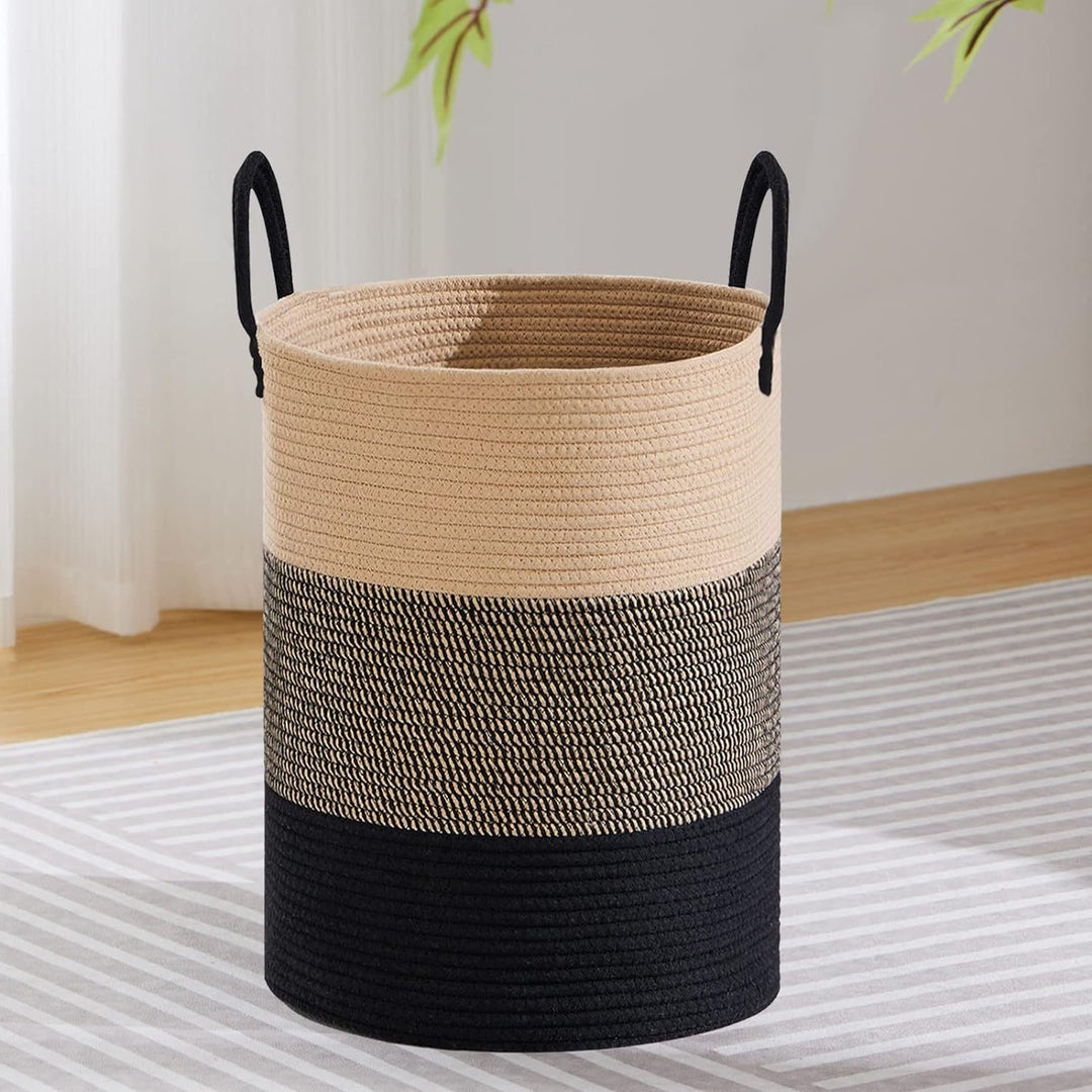 Women's decorative storage basket with two practical handles Stornfield