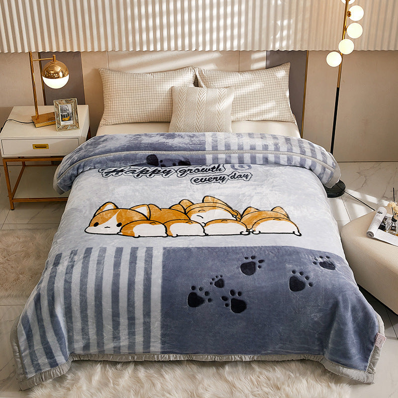 Decorative Fleece Throw Blanket Stornfield