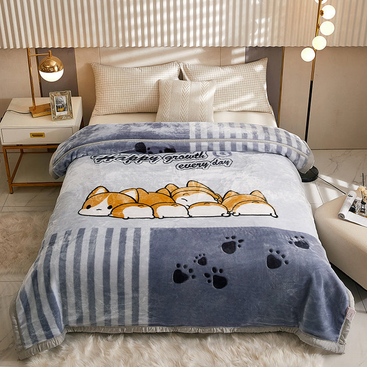 Decorative Fleece Throw Blanket Stornfield