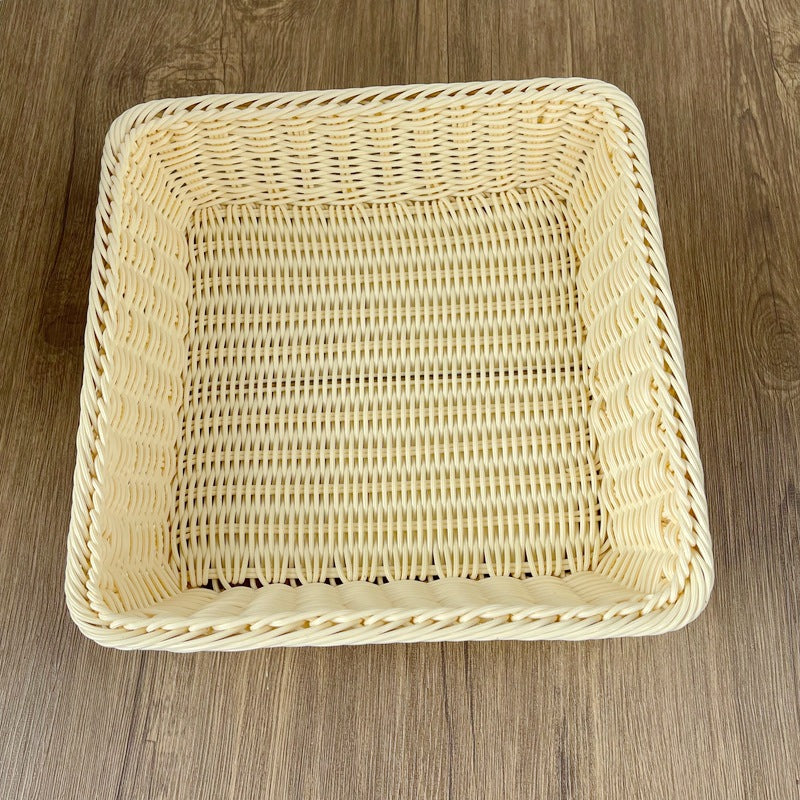 Women rectangular woven storage basket Stornfield