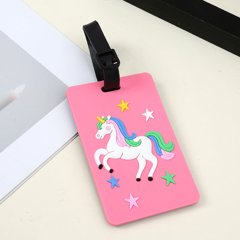 silicone travel luggage tag world map airplane design with adjustable strap Stornfield