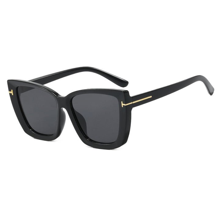 Women's large sunglasses in modern design with trendy tortoise pattern Stornfield