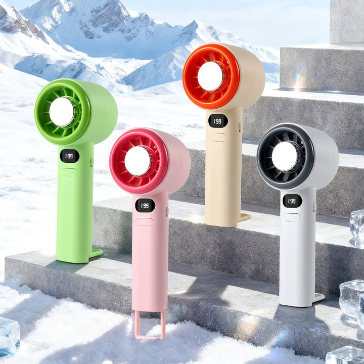 Women's compact handheld fan with LCD display Stornfield