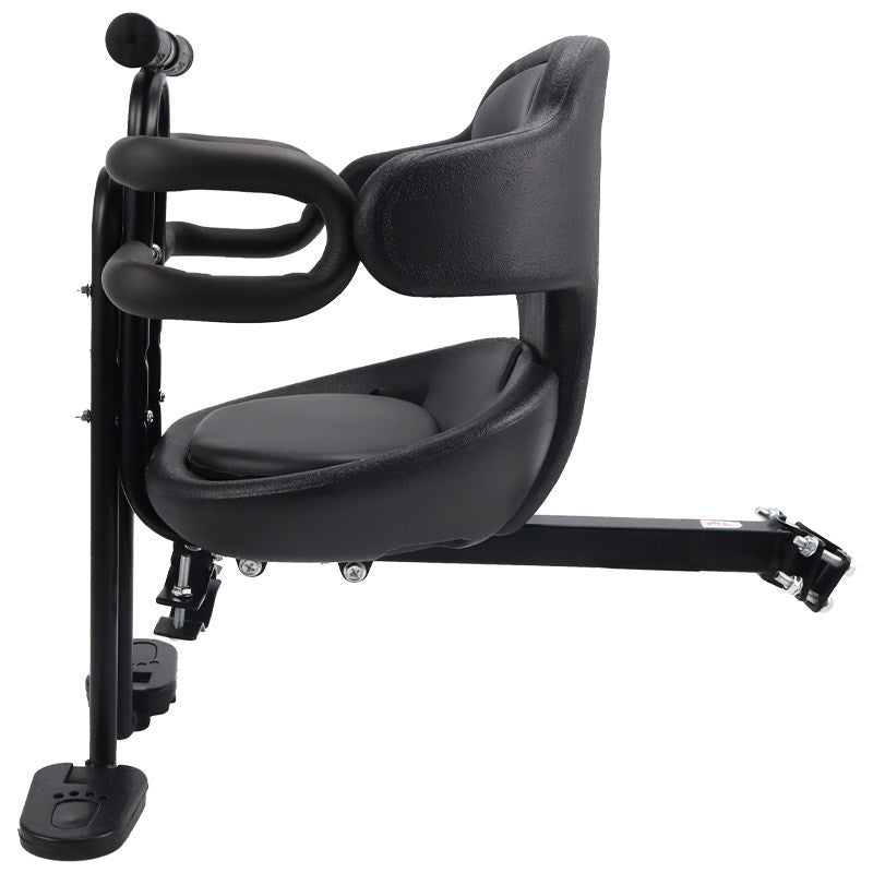 Front Mounted Toddler Bike Seat with Padded Safety Harness Adjustable Frame Mount Stornfield