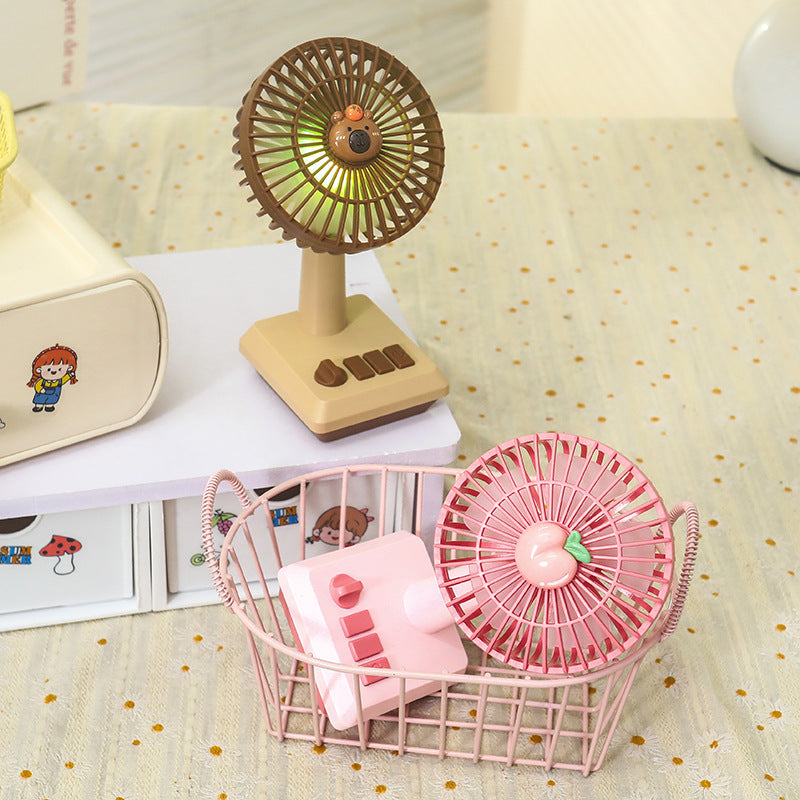 Ladies portable USB table fan in cheerful pineapple design Stornfield