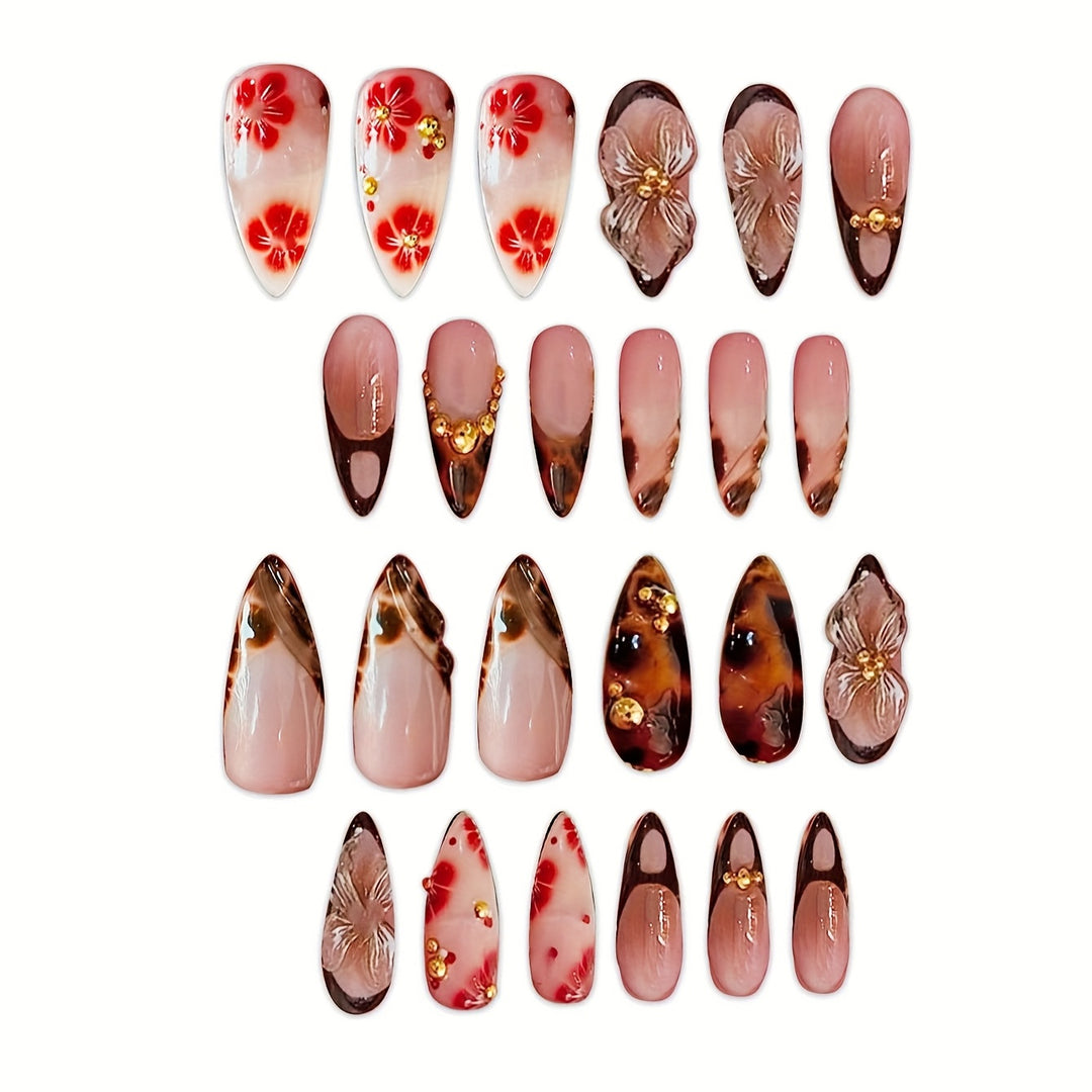 Artistic Stiletto Press-On Nail Art Set Stornfield