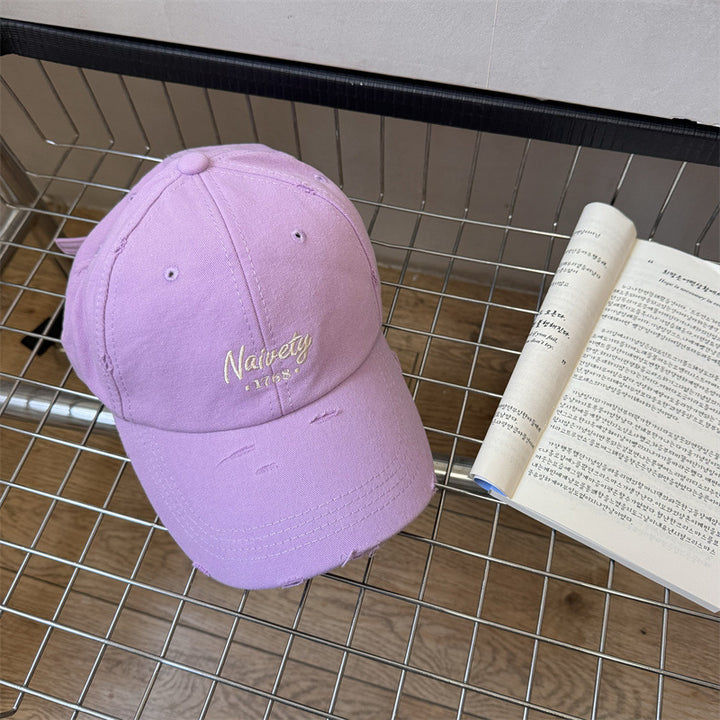Men's Distressed Cotton Baseball Hat Stornfield