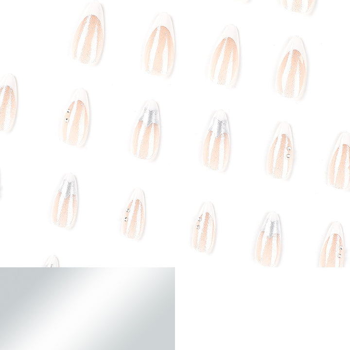 Artful stiletto nails with glitter and star motifs Stornfield