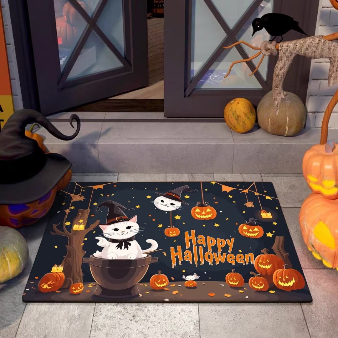 Halloween-Themed Decorative Door Mat for Home