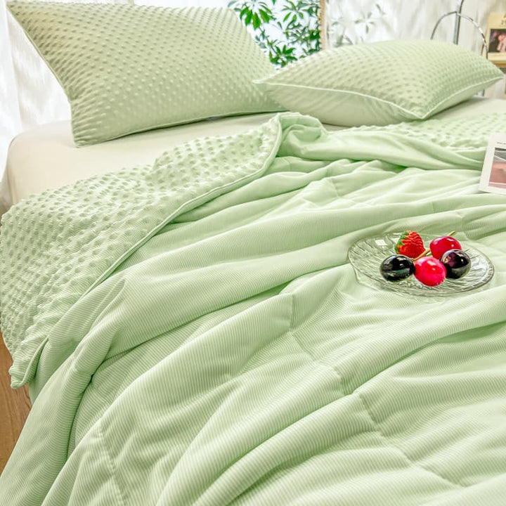 Reversible Textured Ultra-Soft Ice Cream-Like Cooling Summer Comforter | Stornfield