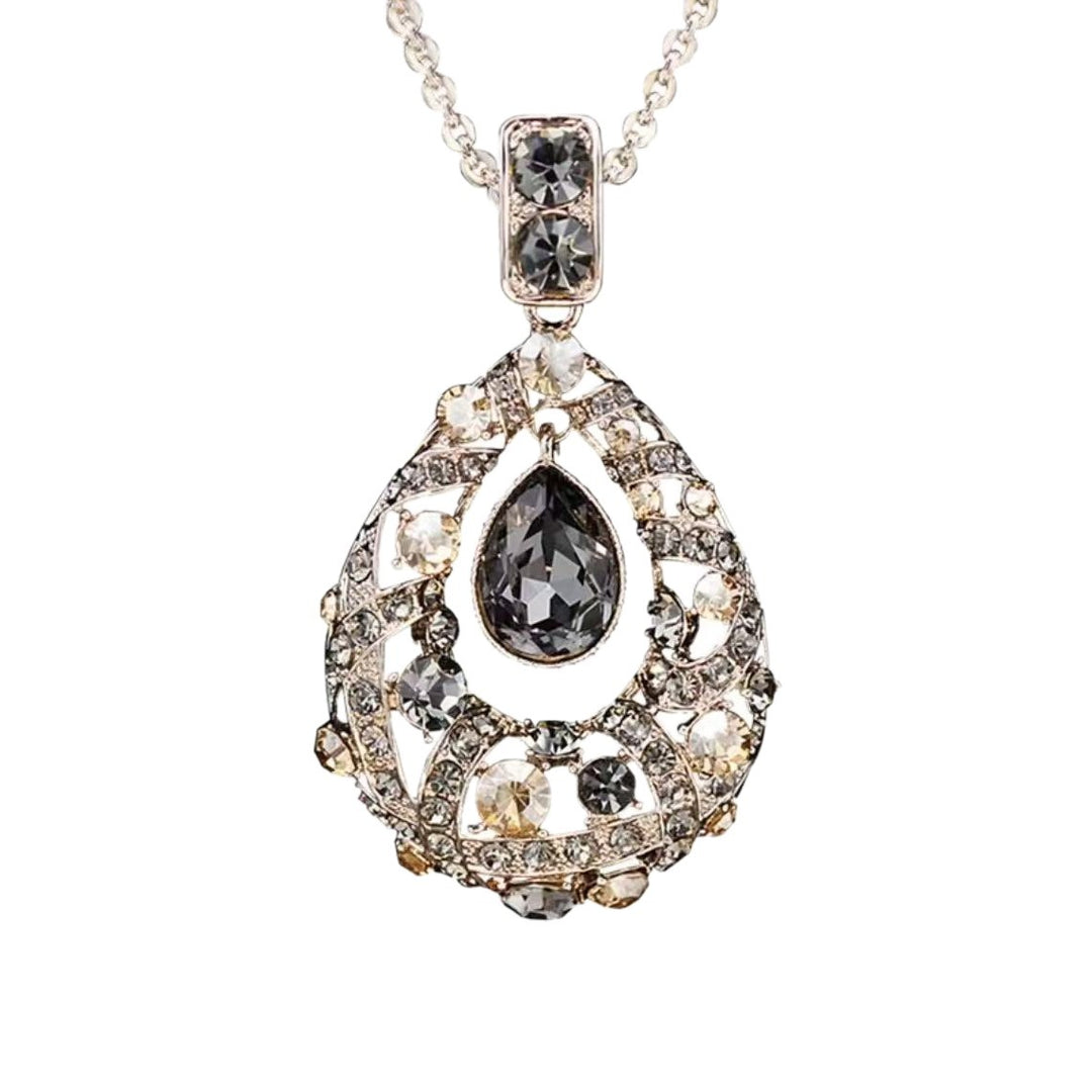 Contemporary Crystal Drop Necklace Stornfield