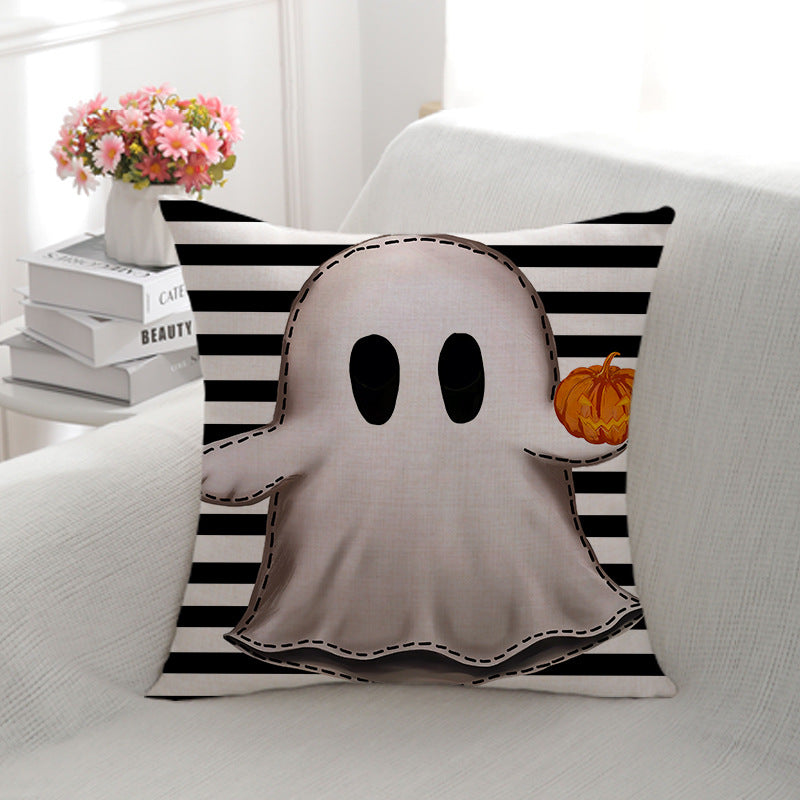 Decorative Halloween-Themed Throw Pillow
