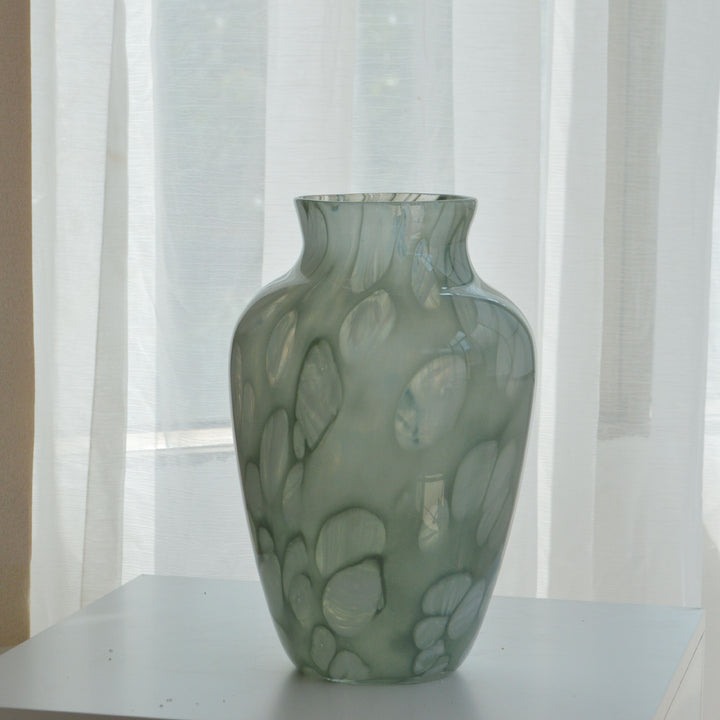Handblown Swirled Glass Decorative Floor Vase Stornfield