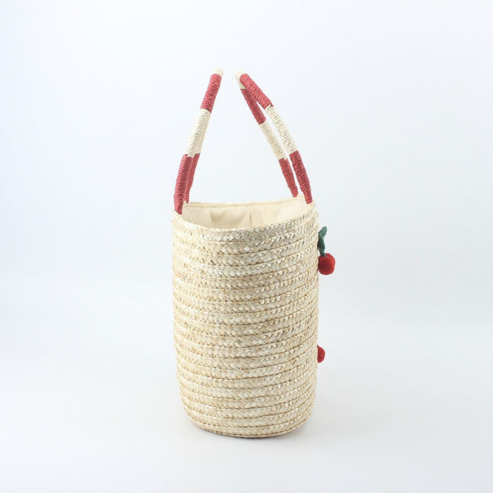 Basket bag with handcrafted fruit motifs Stornfield
