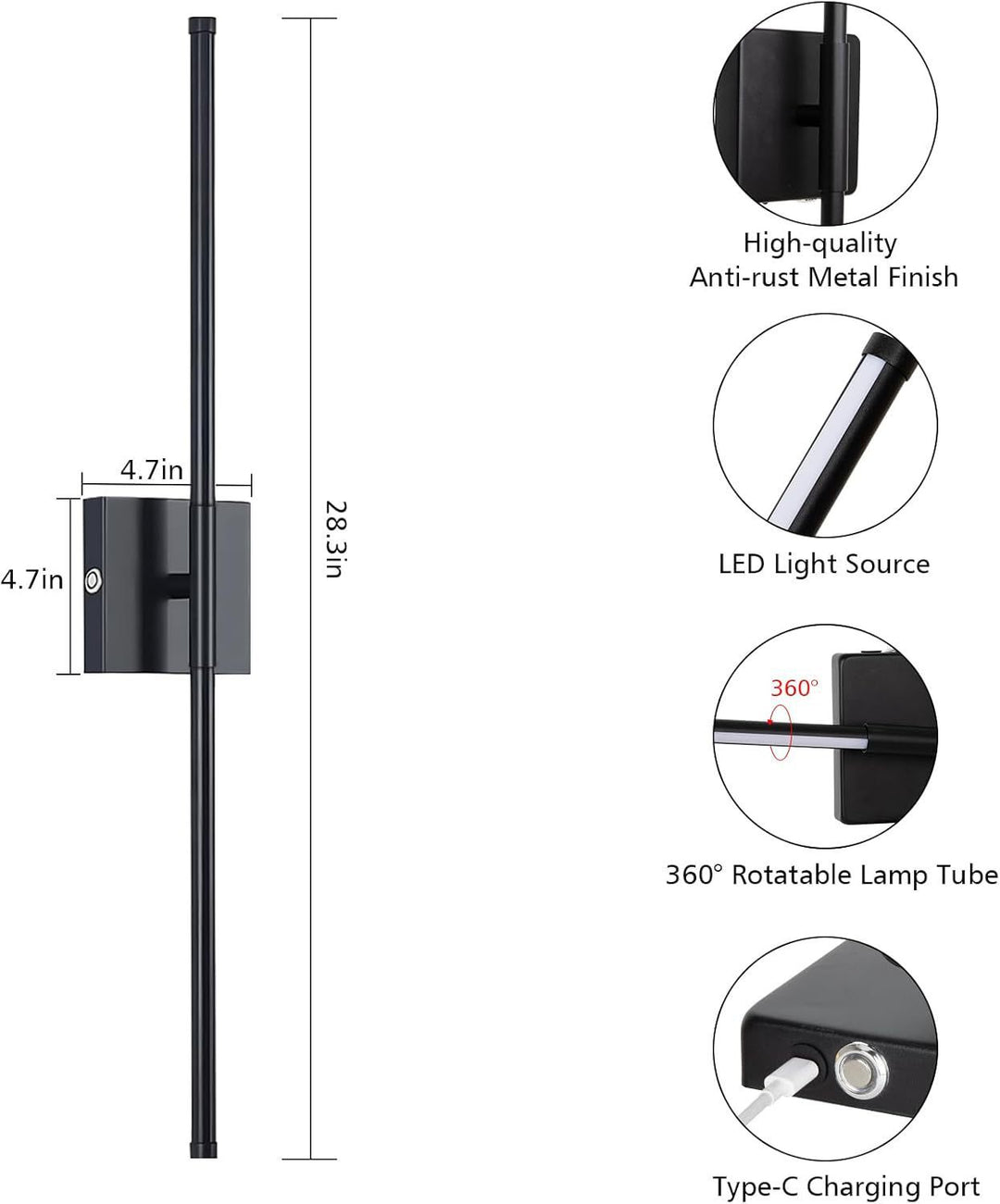 Modern Minimalist Wall Light Fixture