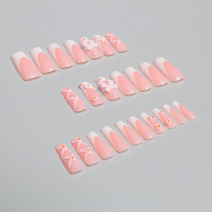 Decorative Floral and Bow Nail Extensions Stornfield