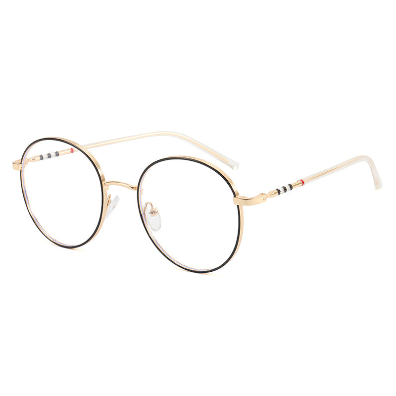 Ladies fashionable round sunglasses with elegant metal frame Stornfield