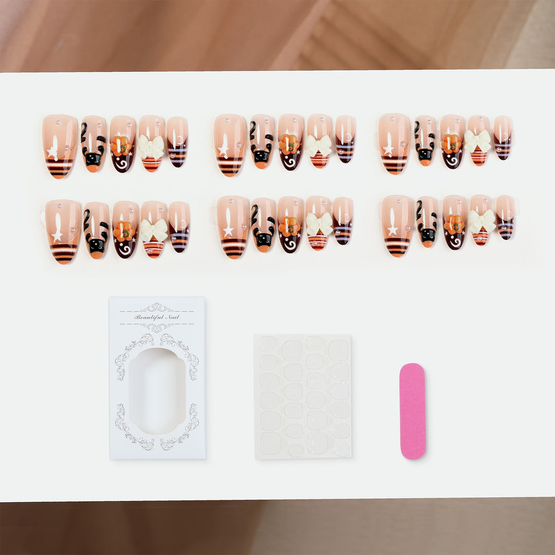 Nail art set with creative Halloween designs Stornfield