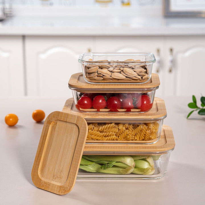 Women airtight storage box set made of glass Stornfield
